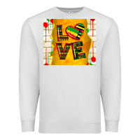 Oatmeal Heather juneteenth love Premium Sweatshirt - TumblerDesignByShophia