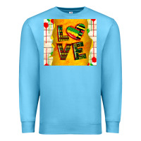 Ocean Blue juneteenth love Premium Sweatshirt - TumblerDesignByShophia