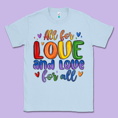 All For Love And Love For All Classic Tee Designed By Maliassmallbusiness