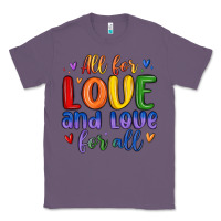 Lavender all for love and love for all Classic Tee - MaliasSmallBusiness
