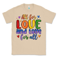 Mushroom all for love and love for all Classic Tee - MaliasSmallBusiness