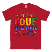 Red all for love and love for all Classic Tee - MaliasSmallBusiness