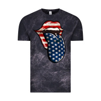 Cloud Black America 4th Of July Tongue Vintage Tee - Jasminsmagicworld