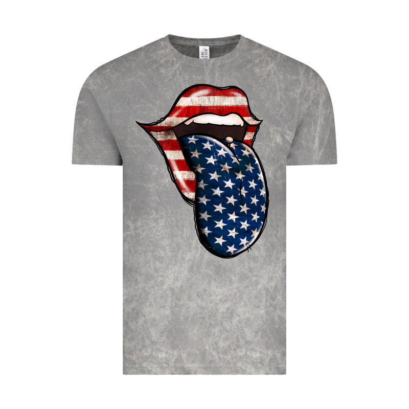 America 4th Of July Tongue Vintage Tee by Jasminsmagicworld | Teevron