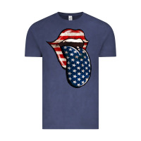 Vintage Denim America 4th Of July Tongue Vintage Tee - Jasminsmagicworld