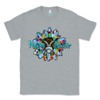 Heather Grey happy easter sunflower Classic Tee - CowhideDigitalArt