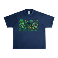 Navy happy st.patrick's day Urban Heavy Tee - MaliasSmallBusiness