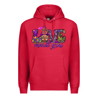 Cardinal Love Mardi Gras with gnome Premium Hoodie - HowdyJamesFarm