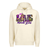 Sandshell Love Mardi Gras with gnome Premium Hoodie - HowdyJamesFarm