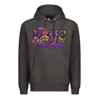 Smoke Love Mardi Gras with gnome Premium Hoodie - HowdyJamesFarm