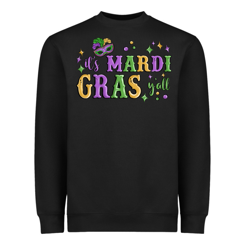 It's Mardi Gras Y'all Heavyweight Sweatshirt by MaliasSmallBusiness | Teevron