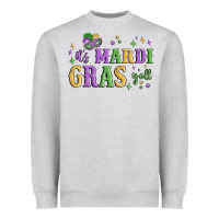 Heather Grey it's mardi gras y'all Heavyweight Sweatshirt - MaliasSmallBusiness