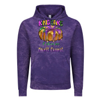 Cloud Purple mardi gras king cage calories don't count Vintage Hoodie - BarkalooDesign