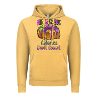 Vintage Mustard mardi gras king cage calories don't count Vintage Hoodie - BarkalooDesign
