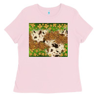 Bubblegum Pink St. Patrick's Day shamrock tumbler Ladies Tee - Neo Western