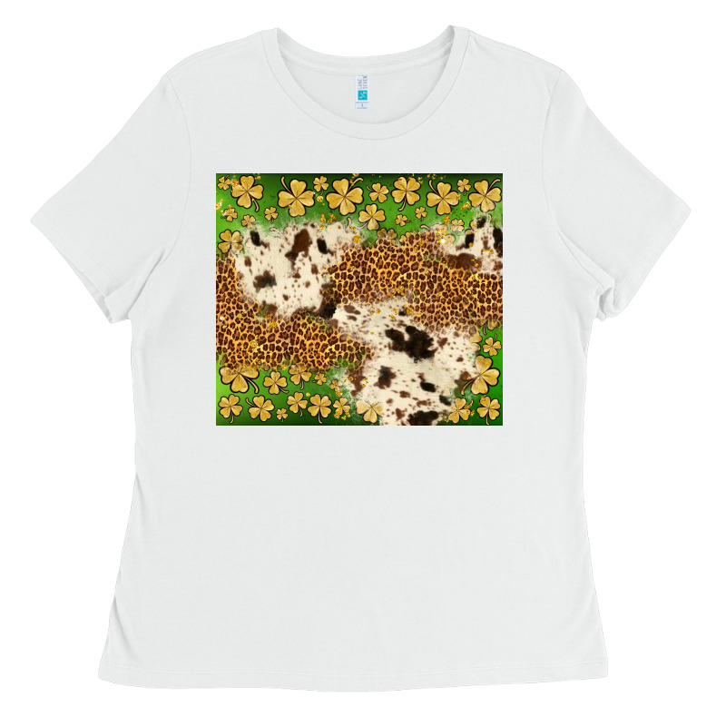 St. Patrick's Day Shamrock Tumbler Ladies Tee by Neo Western | Teevron