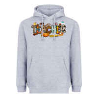 Heather Grey Fall Teacher Heavyweight Hoodie - NancyCooperArtShop