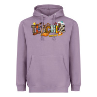 Lavender Fall Teacher Heavyweight Hoodie - NancyCooperArtShop
