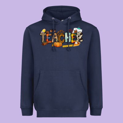 Fall Teacher Heavyweight Hoodie Designed By Nancycooperartshop