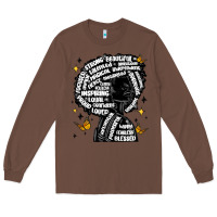 Chestnut black woman quotes Long Sleeve Tee - MaliasSmallBusiness