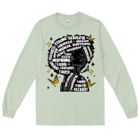 Matcha black woman quotes Long Sleeve Tee - MaliasSmallBusiness