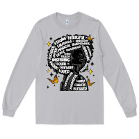 Moon Dust black woman quotes Long Sleeve Tee - MaliasSmallBusiness
