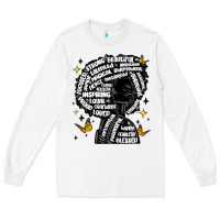 White black woman quotes Long Sleeve Tee - MaliasSmallBusiness