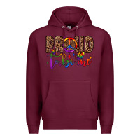 Burgundy proud to be me Premium Hoodie - JahusDesignShop