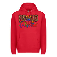 Red proud to be me Premium Hoodie - JahusDesignShop