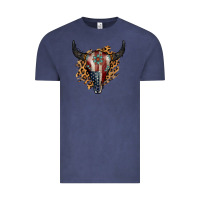 Vintage Denim American Bull Skull Vintage Tee - Jasminsmagicworld