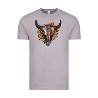 Vintage Zinc American Bull Skull Vintage Tee - Jasminsmagicworld