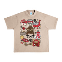 French Oak can't talk right now i'm busy doing dog mom Urban Heavy Tee - MaliasSmallBusiness