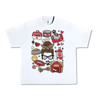 White can't talk right now i'm busy doing dog mom Urban Heavy Tee - MaliasSmallBusiness