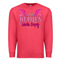 Cardinal Not all heroes wear capes Cancer Awareness Premium Sweatshirt - HowdyJamesFarm