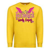 Lemon Not all heroes wear capes Cancer Awareness Premium Sweatshirt - HowdyJamesFarm