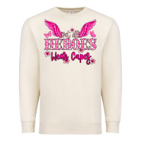 Sandshell Not all heroes wear capes Cancer Awareness Premium Sweatshirt - HowdyJamesFarm