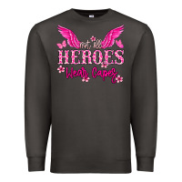 Smoke Not all heroes wear capes Cancer Awareness Premium Sweatshirt - HowdyJamesFarm