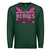 Sports Green Not all heroes wear capes Cancer Awareness Premium Sweatshirt - HowdyJamesFarm