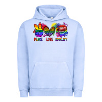 Pigment Grape Ice Peace love equality Urban Hoodie - FaDigitalArtStudio
