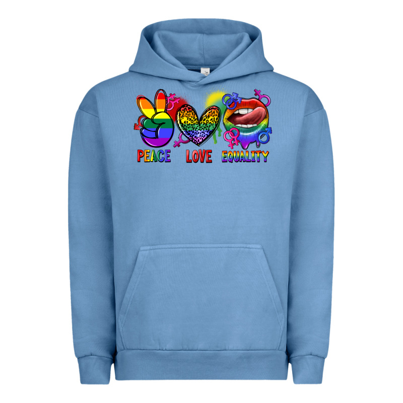 Peace Love Equality Urban Hoodie by FaDigitalArtStudio | Teevron