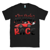Black you make my heart race valentine's day Classic Tee - MaliasSmallBusiness