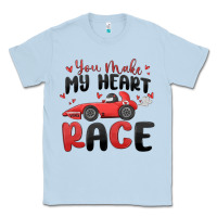 You Make My Heart Race Valentine's Day Classic Tee | Teevron