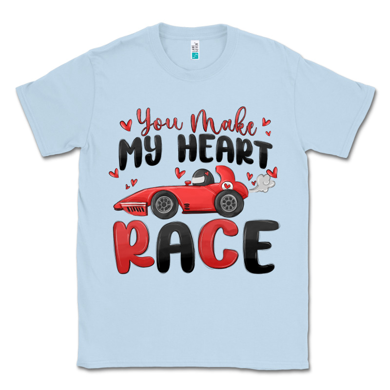 You Make My Heart Race Valentine's Day Classic Tee by MaliasSmallBusiness | Teevron