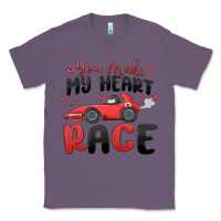 Lavender you make my heart race valentine's day Classic Tee - MaliasSmallBusiness