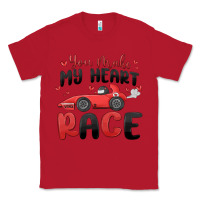 Red you make my heart race valentine's day Classic Tee - MaliasSmallBusiness