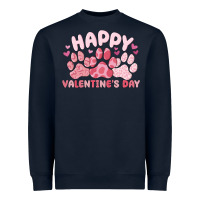 Navy happy valentine's day Heavyweight Sweatshirt - MaliasSmallBusiness