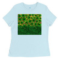 Baby Blue St. patrick's Day shamrock leopard  tumbler Ladies Tee - Neo Western