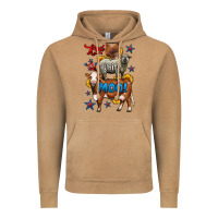 Vintage Camel red white moo farm animals 4th of july Vintage Hoodie - LillyAllenDesigns