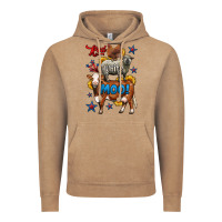 Vintage Coffee red white moo farm animals 4th of july Vintage Hoodie - LillyAllenDesigns