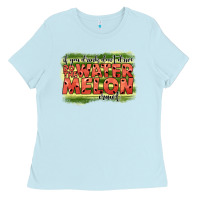 Baby Blue i̇f you drink don't drive do the watermelon crawl2 Ladies Tee - JahusDesignShop